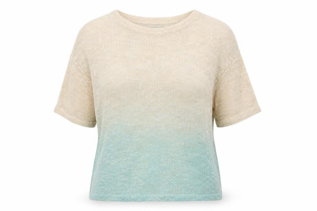 Front view of Papaya women’s beige jumper, size UK 14