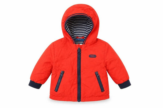 Front view of Debenhams Baby Orange Parka Coat, size 0-3, Months