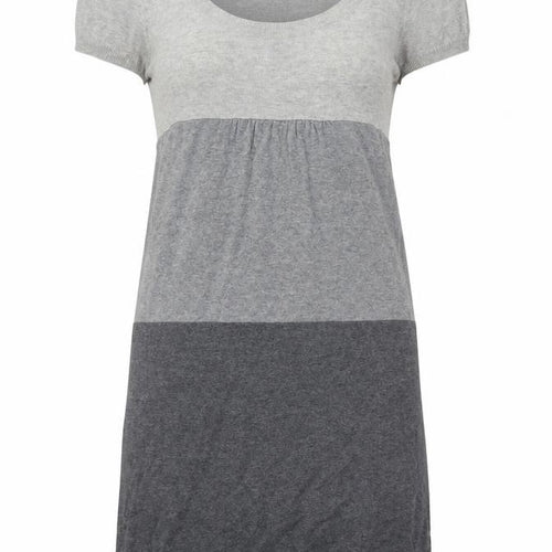 Promod Womens Grey Striped  Jumper Dress  Size S