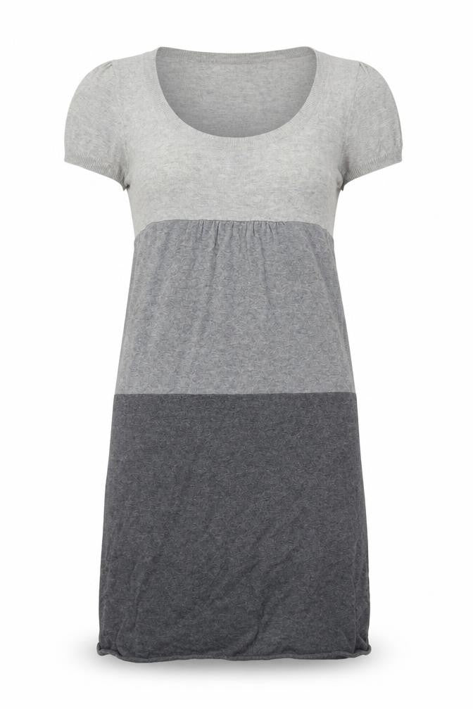 Promod Womens Grey Striped  Jumper Dress  Size S