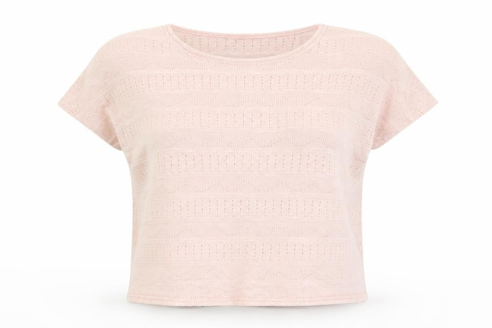 Front view of New Look women’s pink jumper, size UK 8