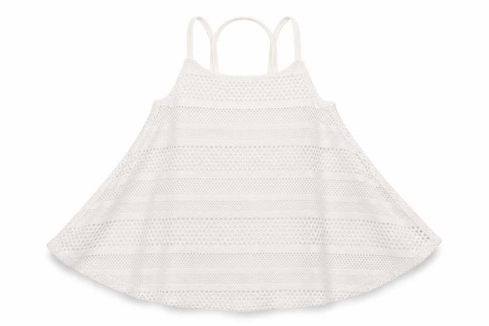 Candy Couture Girls White   Basic Tank Size 9 Years