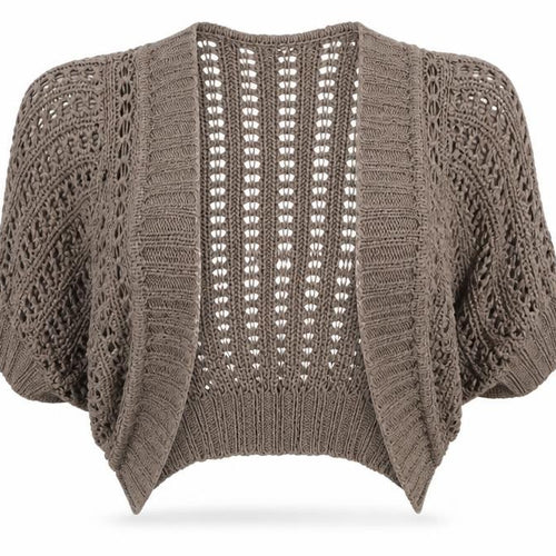 Amisu Womens Brown  Knit Cardigan Jumper Size S