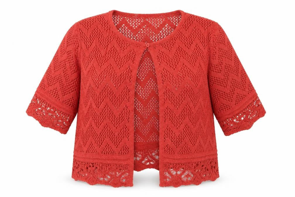 Preworn Womens Red   Cardigan Jumper Size S