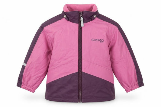 Front view of Cosmo girls’ pink basic coat coat, size 18, months