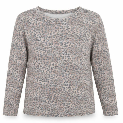 Marks and Spencer Womens Brown Animal Print  Pullover Jumper Size 12