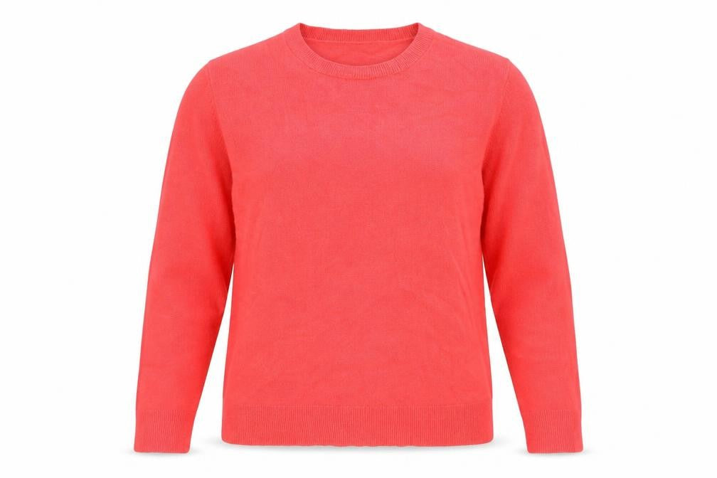 Front view of Marks & Spencer women’s pink jumper, size UK 16