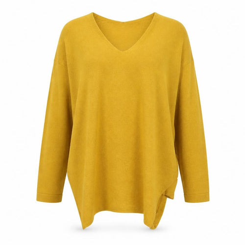 Marks and Spencer Womens Yellow   Henley Jumper Size 12