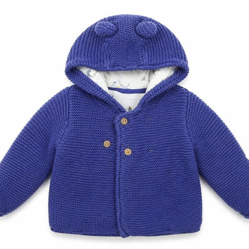 Marks and Spencer Girls Blue   Cardigan Jumper Size 6-9 Months