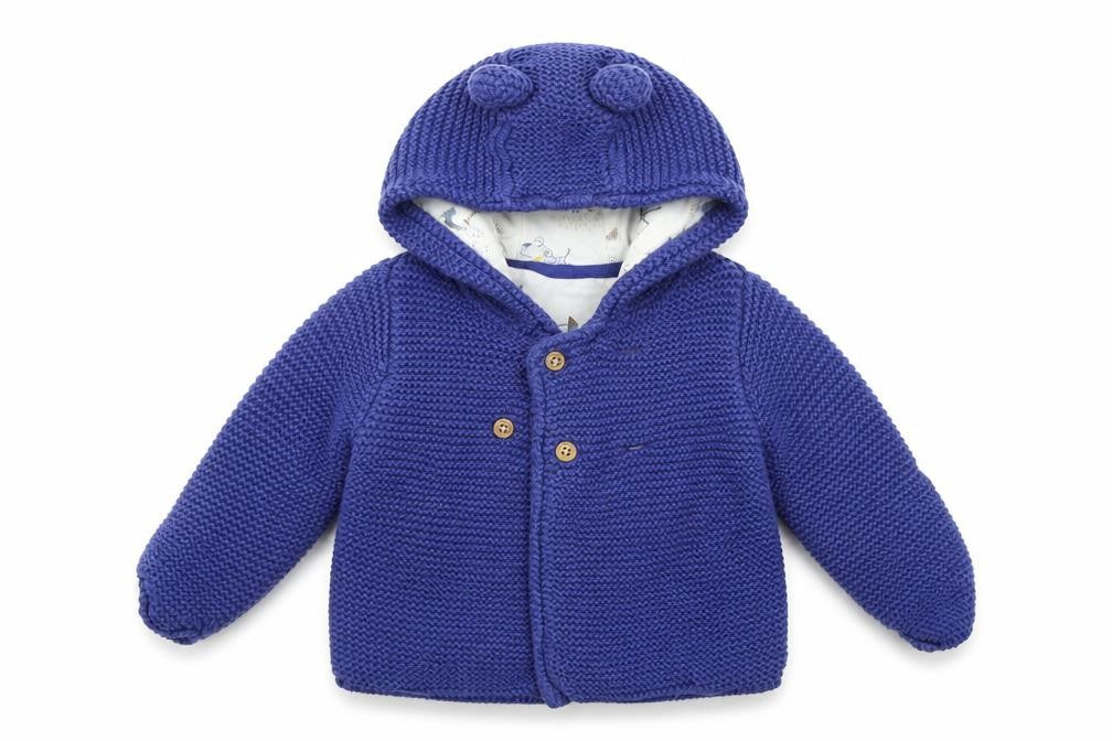 Marks and Spencer Girls Blue   Cardigan Jumper Size 6-9 Months