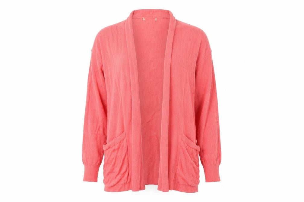 Front view of Tu women’s pink wrap jumper, size UK 14