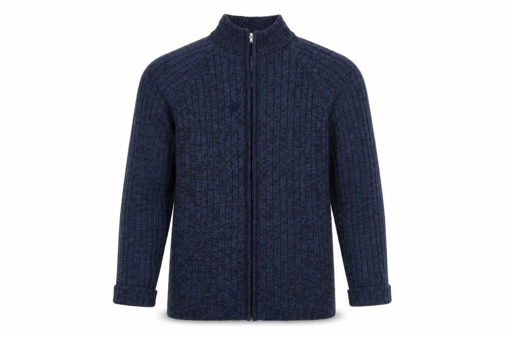 Classic Menswear Mens Blue   Full Zip Jumper Size L