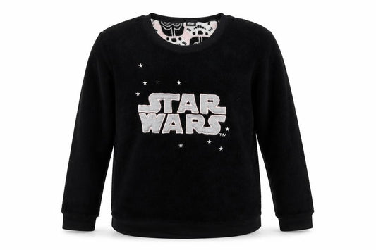 Front view of Love To Lounge girls’ black jumper, size 14-15, years - star wars