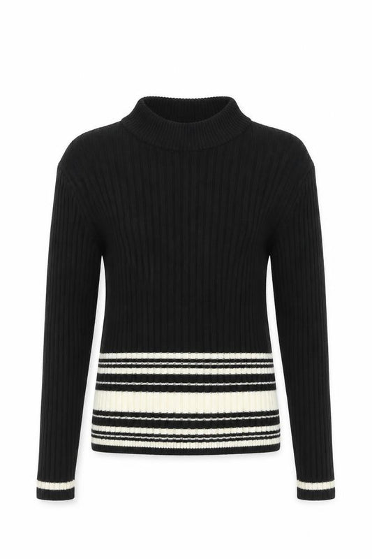 Front view of H&M girls’ black jumper, size 9-10, years