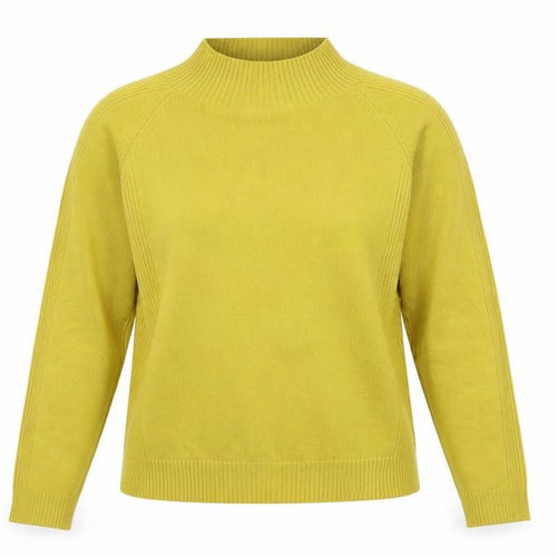 Alexara Womens Yellow  Knit Pullover Jumper Size L