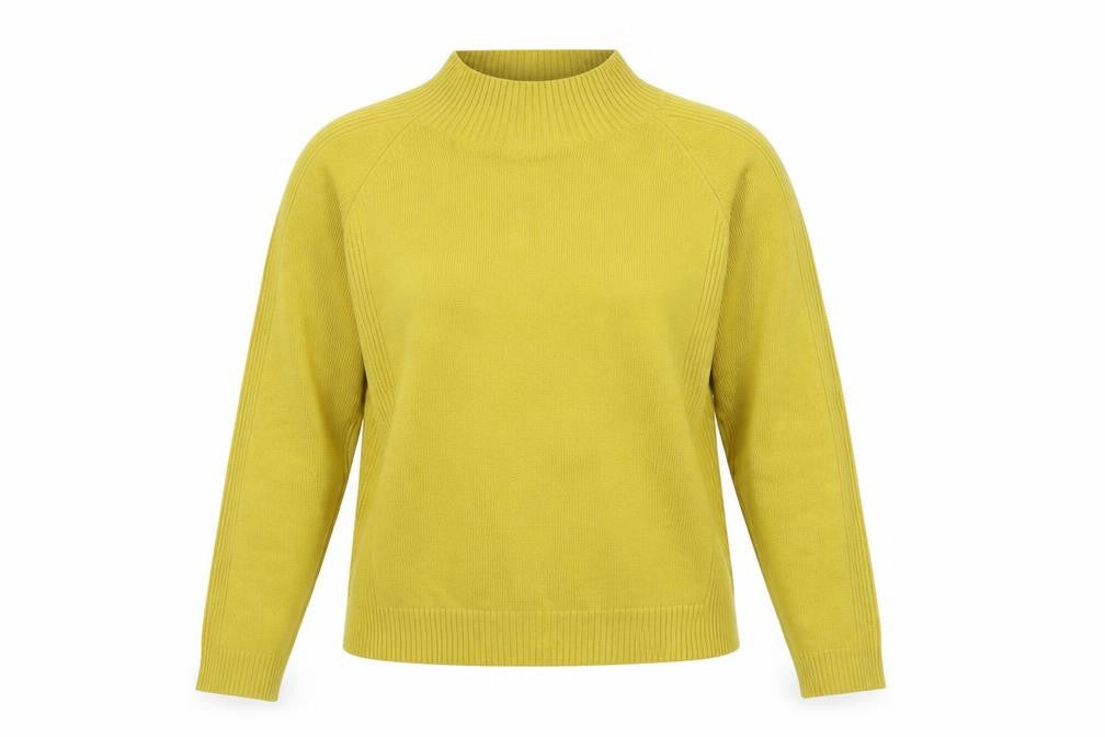 Alexara Womens Yellow  Knit Pullover Jumper Size L