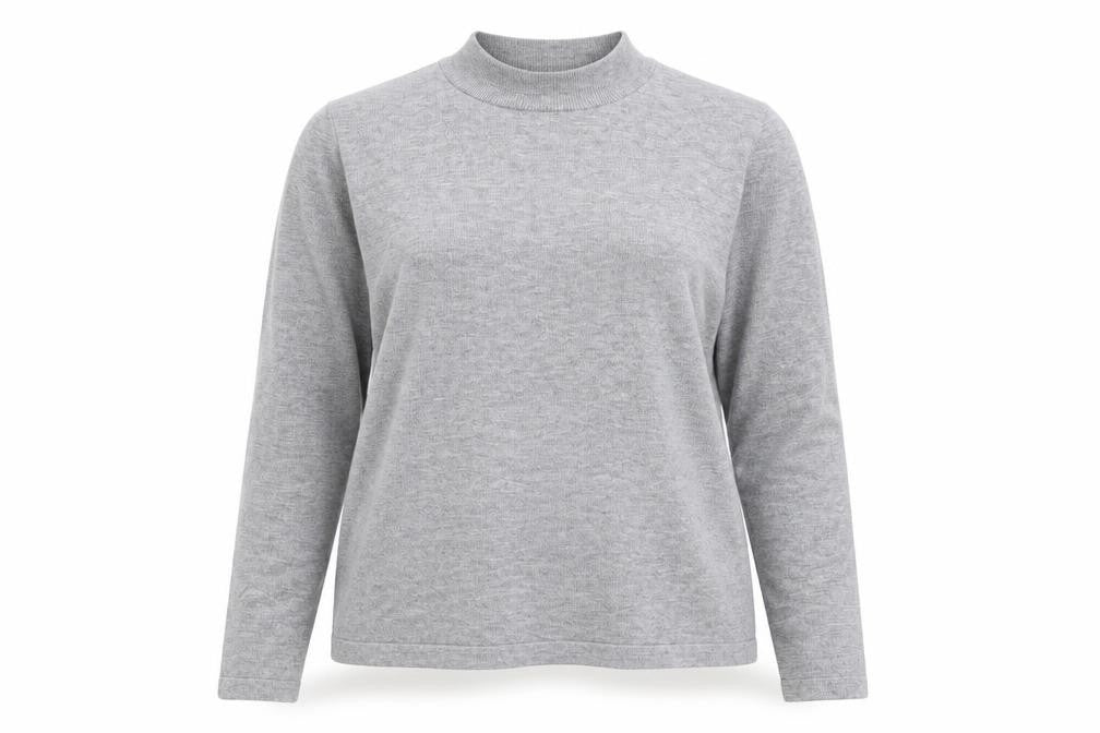 Front view of Tu women’s grey jumper, size UK 10
