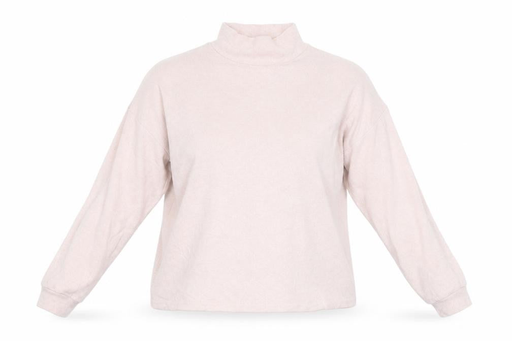 Front view of New Look women’s pink jumper, size S