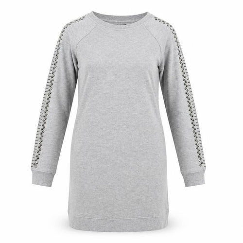 Max Jeans Womens Grey   Jumper Dress  Size S  - Studded