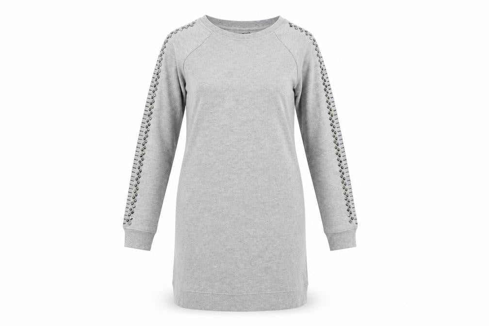 Max Jeans Womens Grey   Jumper Dress  Size S  - Studded