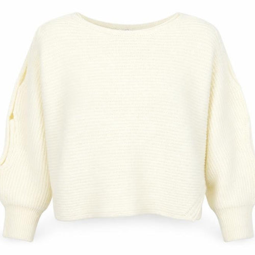 Miss Selfridge Womens Ivory   Pullover Jumper Size 14  - cutout detail