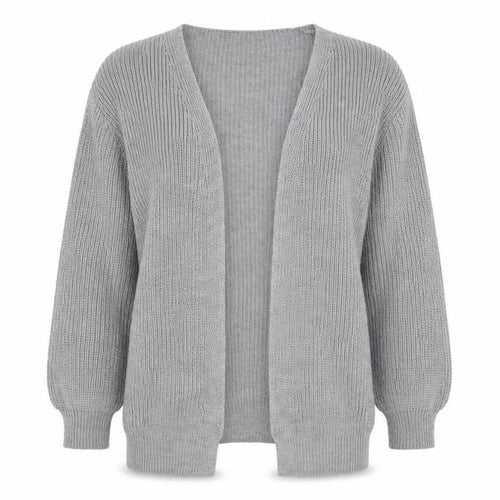 Missy Empire Womens Grey   Cardigan Jumper Size 10