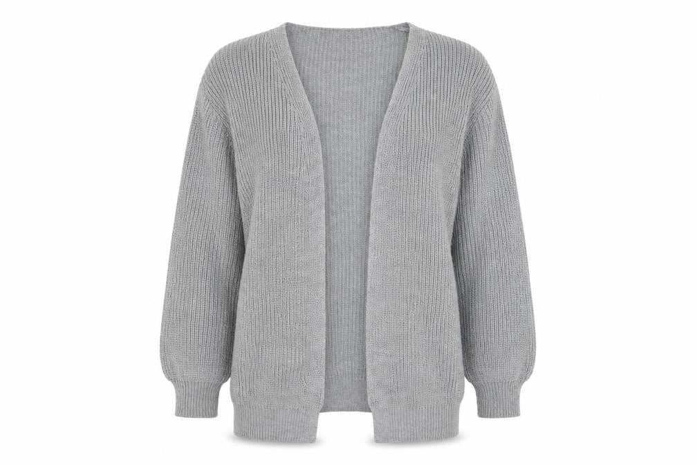 Missy Empire Womens Grey   Cardigan Jumper Size 10