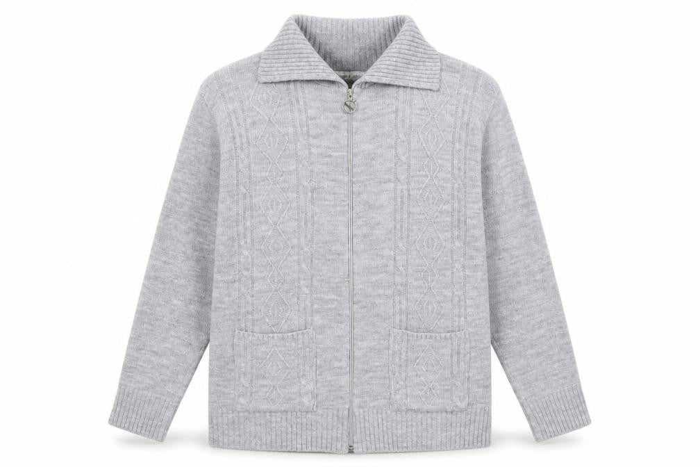 Pure & Natural Womens Grey   Cardigan Jumper Size XL