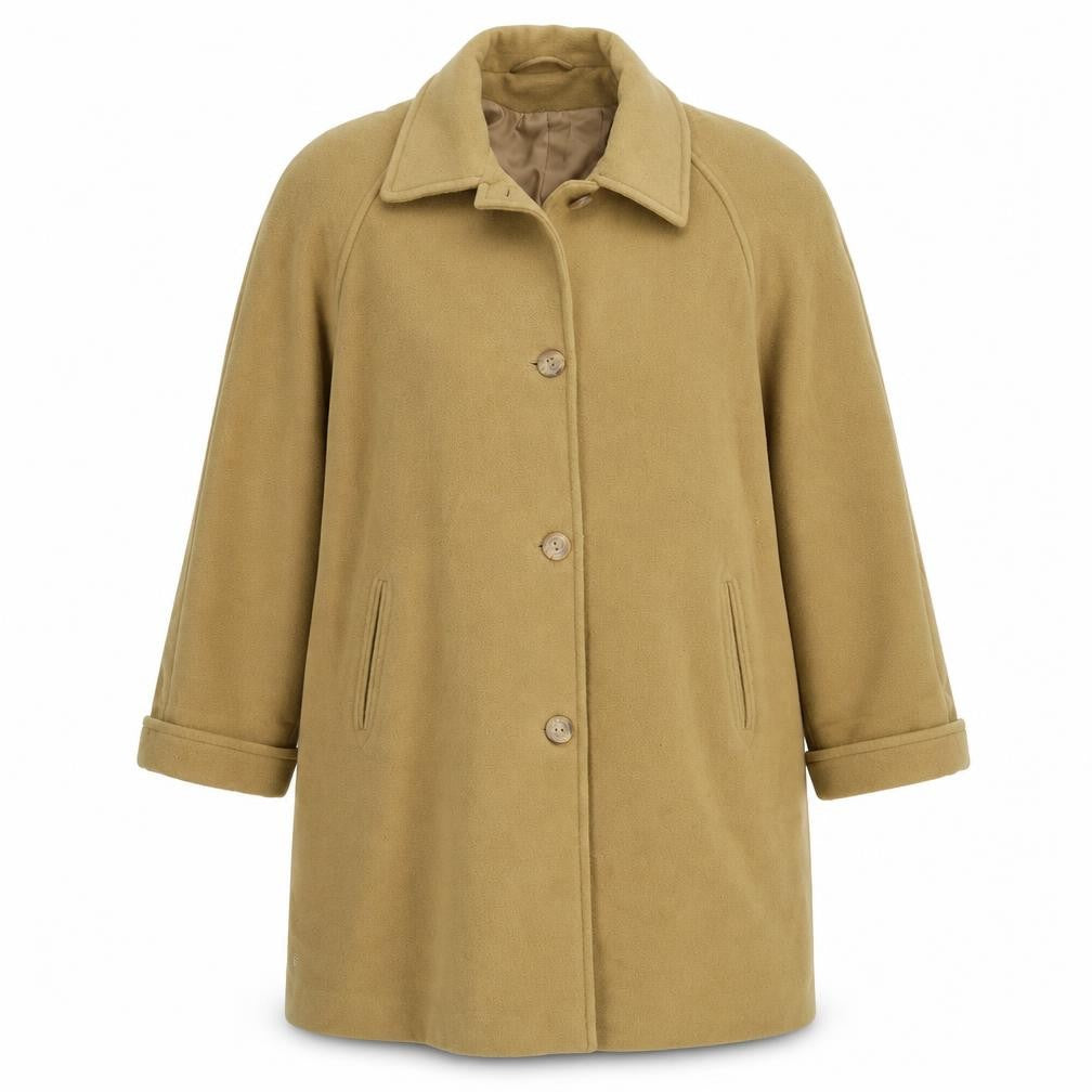 Astraka Womens Yellow   Overcoat Coat Size 16