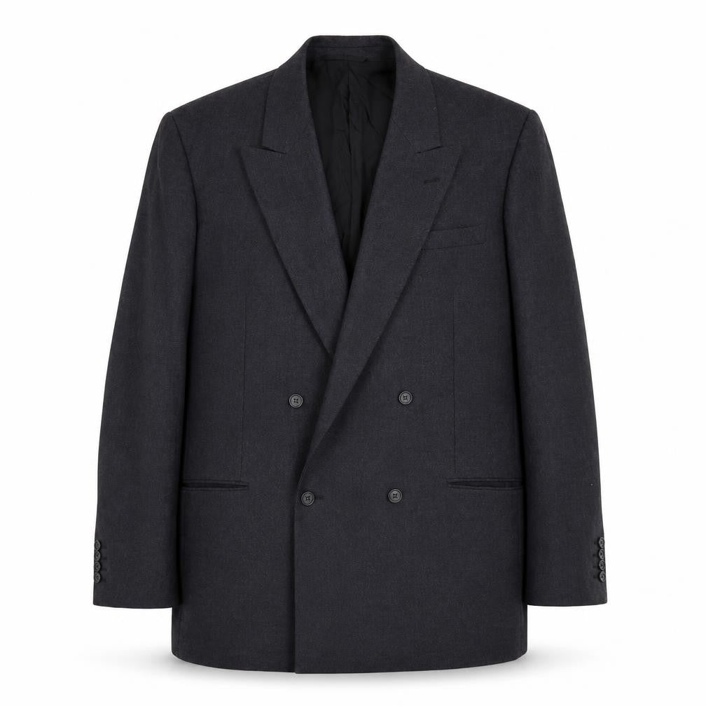 Front view of Preworn men’s black jacket suit jacket, size 40