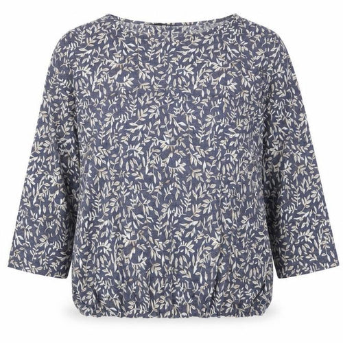 ISLE Womens Grey Floral Jersey Pullover Jumper Size M