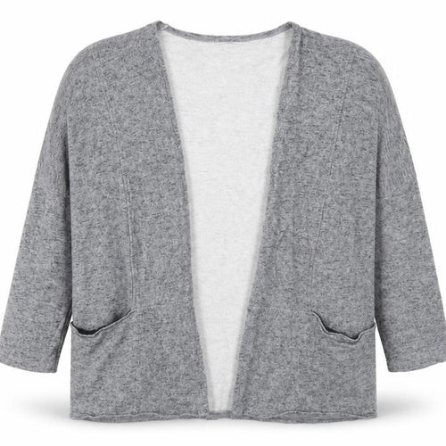 Light Before Dark Womens Grey  Jersey Cardigan Jumper Size L