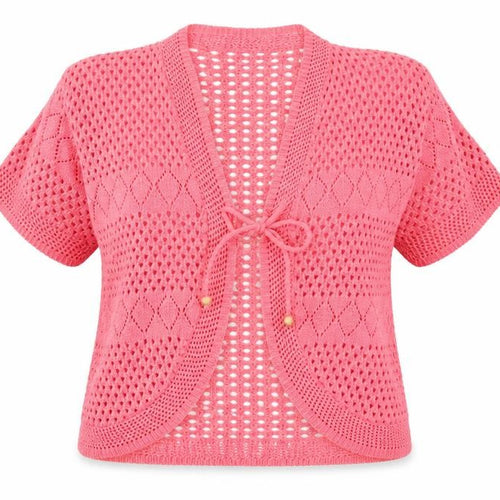 CHIC Womens Pink  Knit Cardigan Jumper Size XL