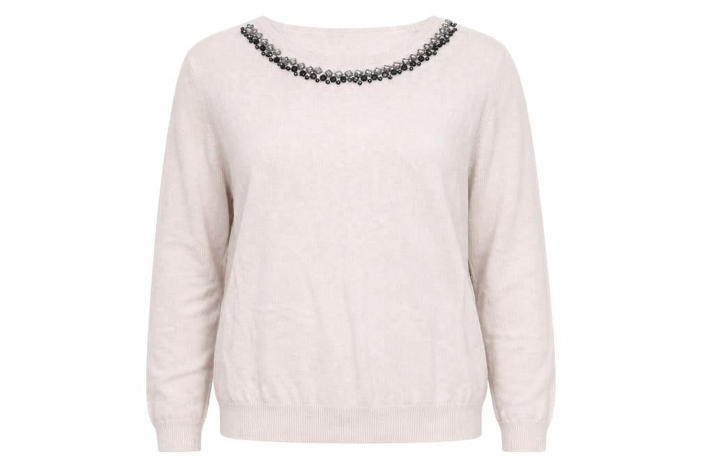 Front view of Dorothy Perkins women’s pink jumper, size UK 16
