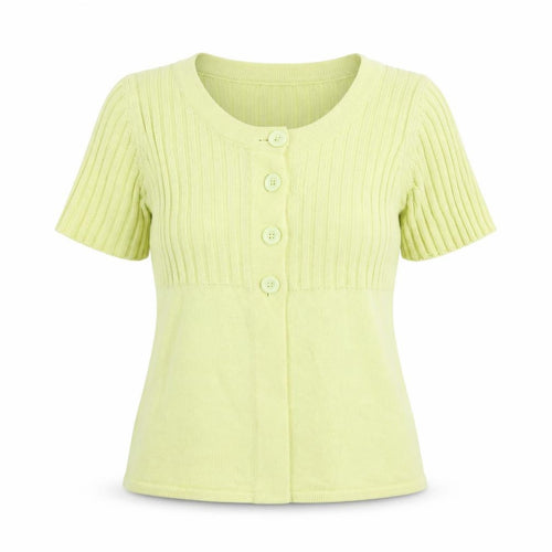 Signature Womens Yellow   Cardigan Jumper Size S