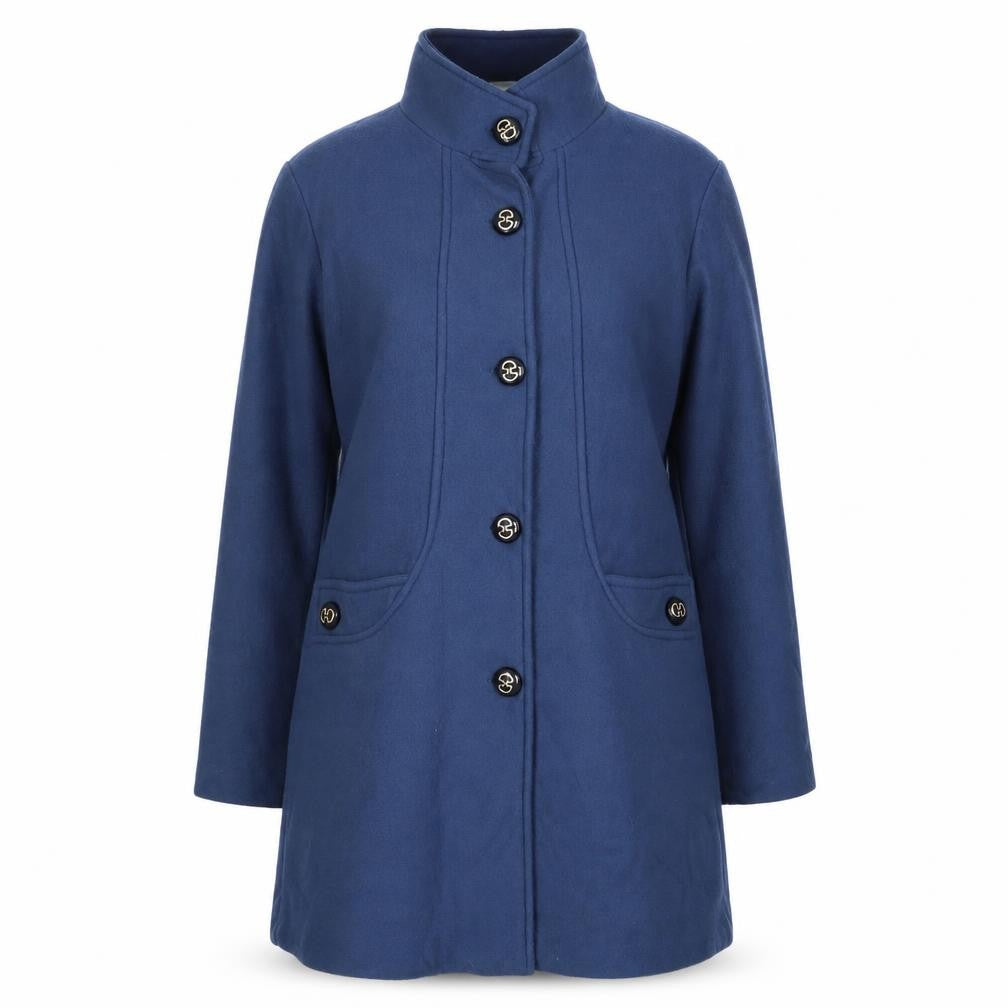 Gabrielle Vicenza Womens Blue   Overcoat Coat Size 10