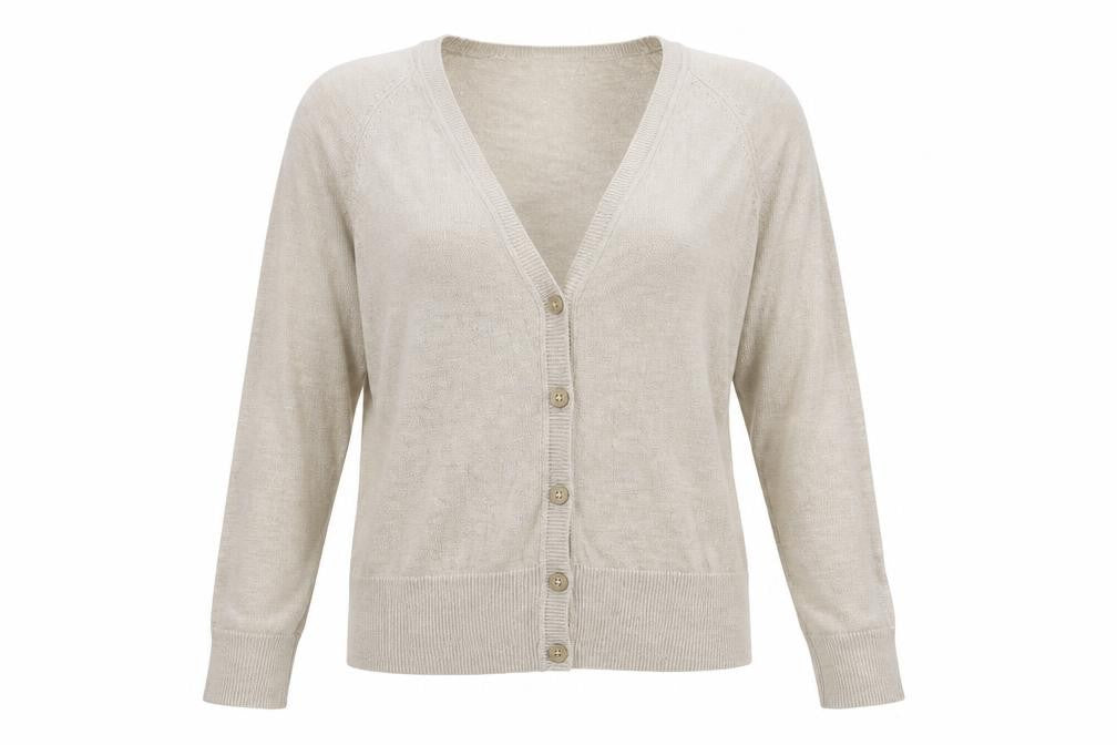 New Look Womens Beige   Cardigan Jumper Size 8