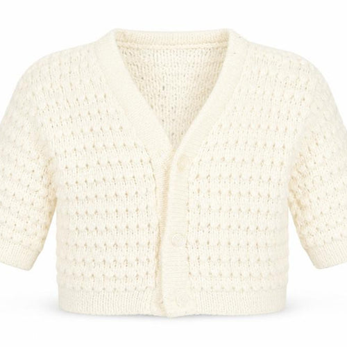 Bebe Bonito Girls White   Cardigan Jumper Size 3-6 Months