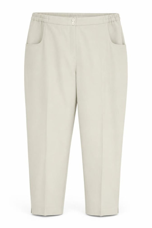 Front view of Special Collection women’s green trousers, size UK 20, 29-inch leg