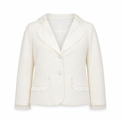 HEINE Womens Ivory Floral  Cardigan Jumper Size 14