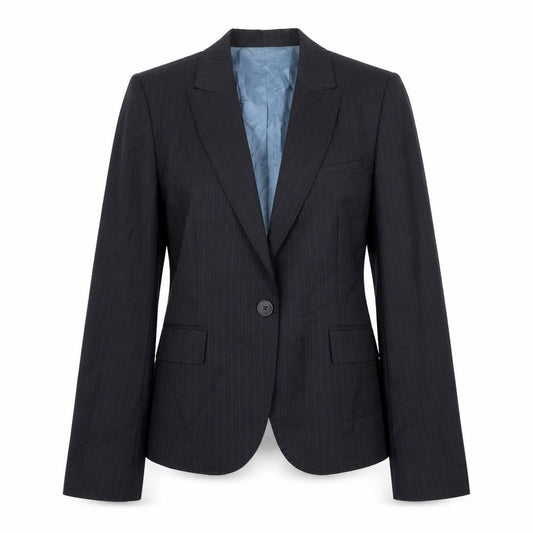 Front view of BESSINI women’s black jacket blazer, size UK 10