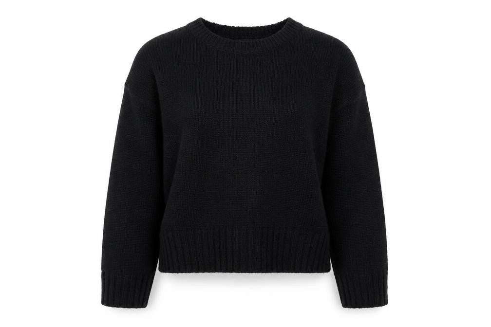 Front view of New Look women’s black jumper, size S