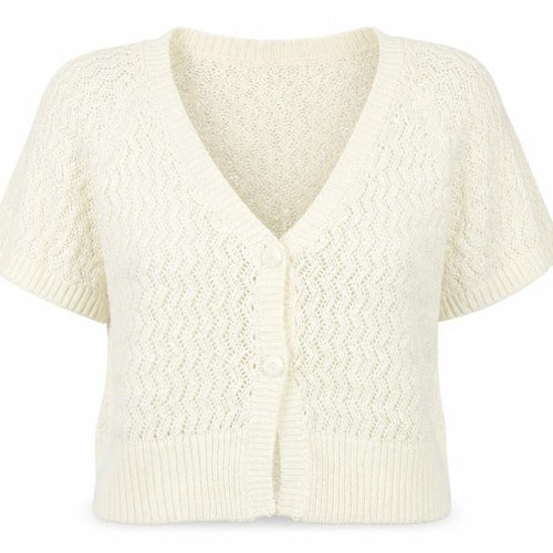 BM Womens Ivory   Cardigan Jumper Size L
