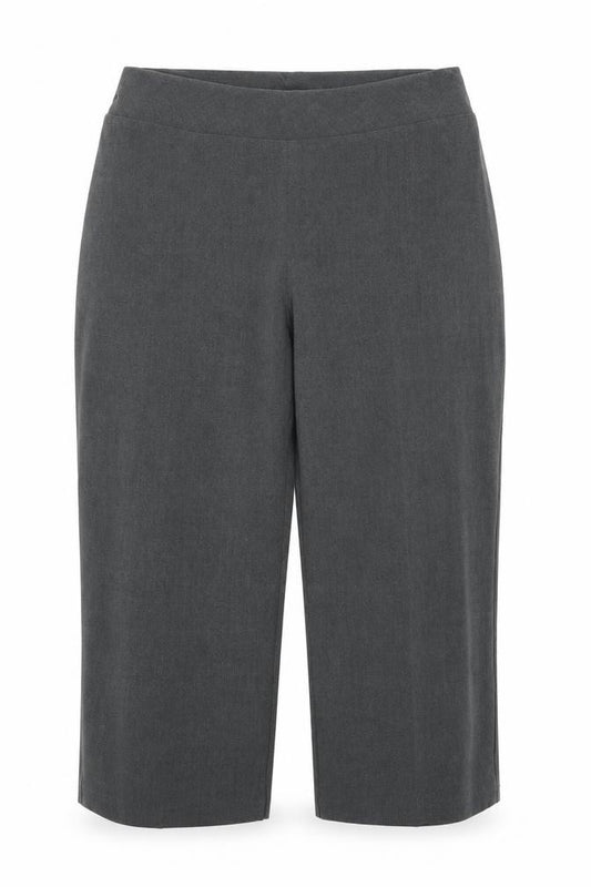 Front view of Simply Stockshop women’s grey trousers, size UK 20, 24-inch leg