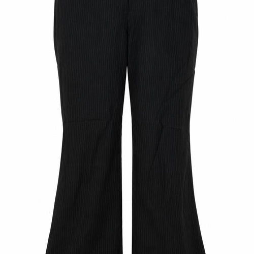 Dorothy Perkins Womens Black Striped  Dress Pants Trousers Size 14 L30 in
