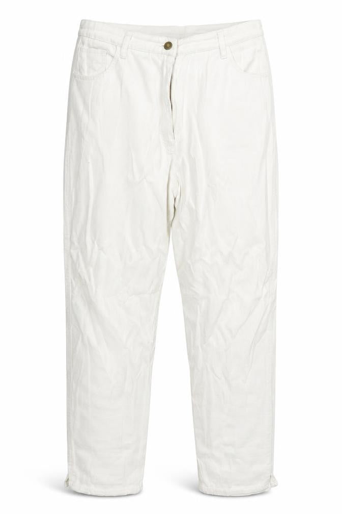 Preworn Womens White   Straight Jeans Size 12 L26 in