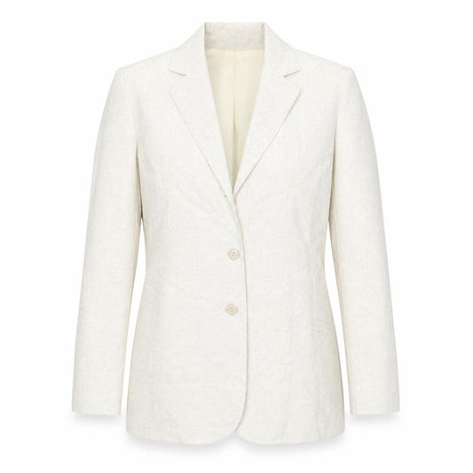 Front view of Berkertex women’s beige jacket, size UK 14