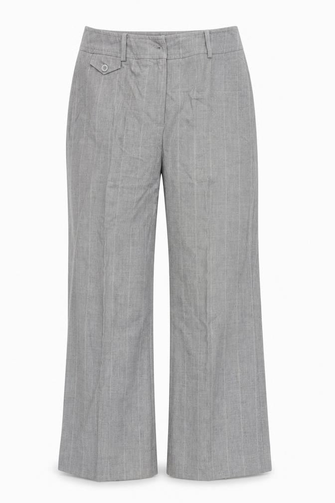 Per Una Womens Grey Houndstooth  Trousers  Size 14 L27 in