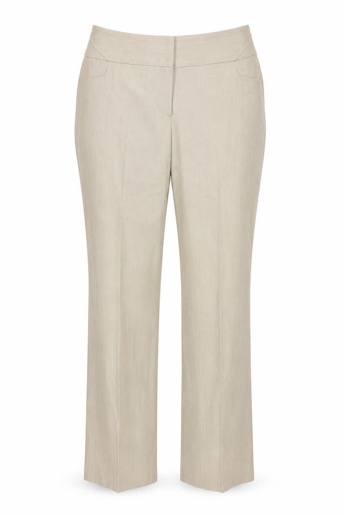 M&Co Womens Beige   Trousers  Size 18 L28 in