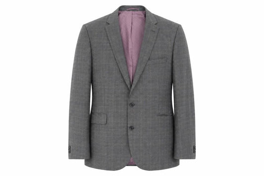 Front view of Matalan men’s grey jacket blazer, size 42